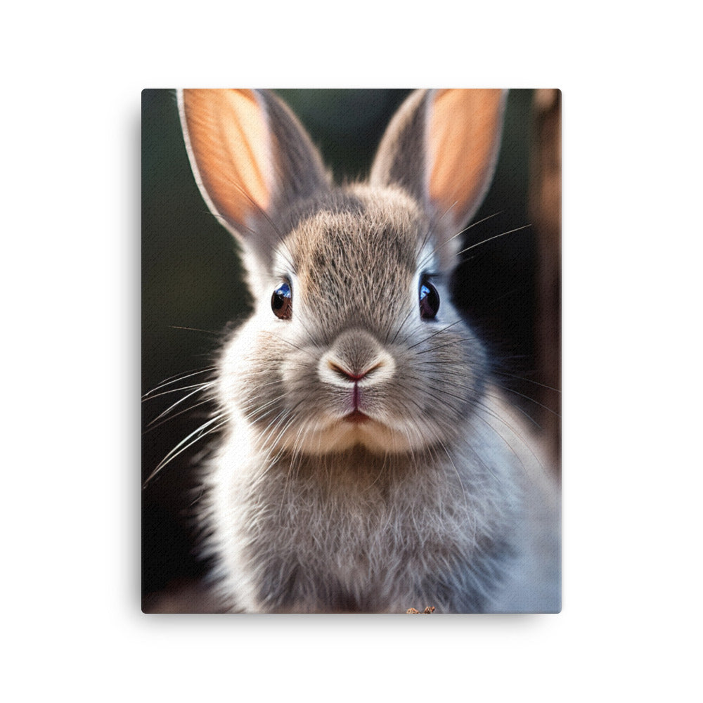 Adorable Dutch Bunny Canvas - PosterfyAI.com