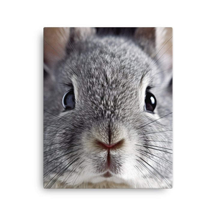 Charming Chinchilla Bunny Canvas - PosterfyAI.com