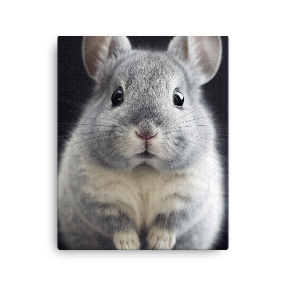Adorable Chinchilla Bunny Canvas - PosterfyAI.com