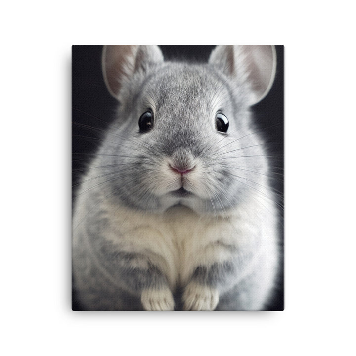Adorable Chinchilla Bunny Canvas - PosterfyAI.com
