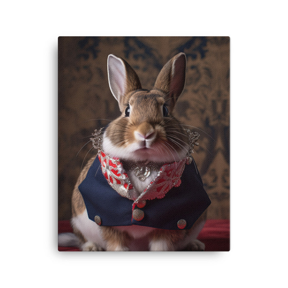 Britannia Petite Bunny with a Stylish Pose Canvas - PosterfyAI.com