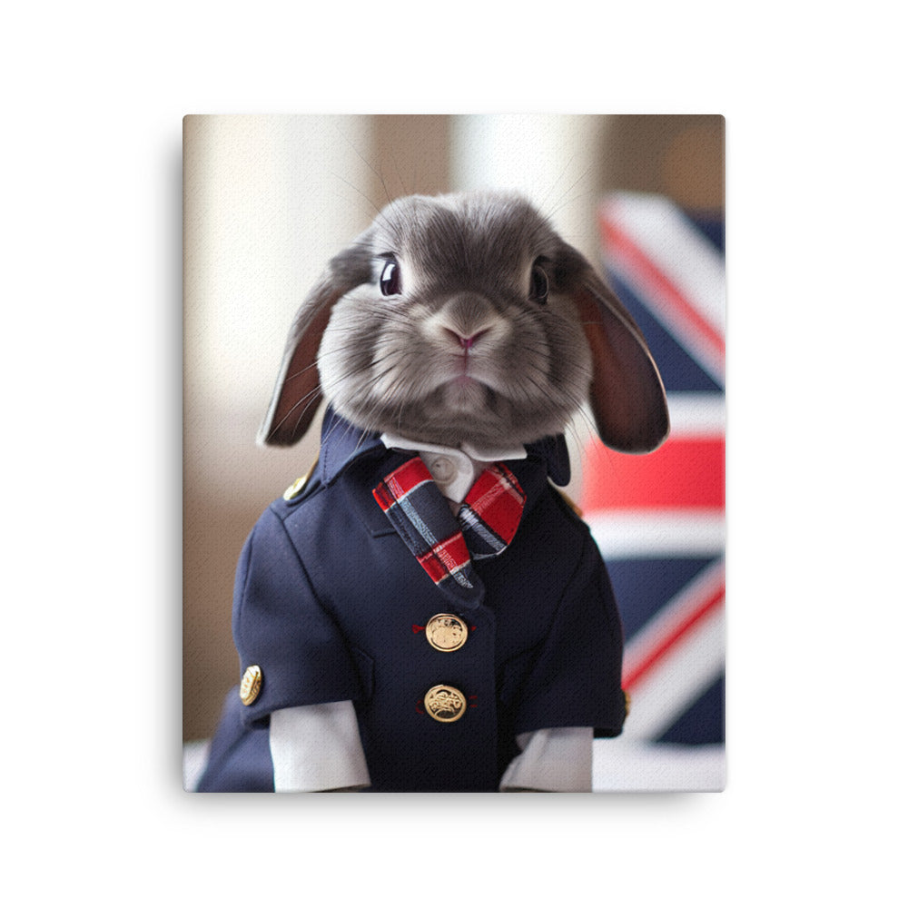 Britannia Petite Bunny with a Stylish Pose Canvas - PosterfyAI.com
