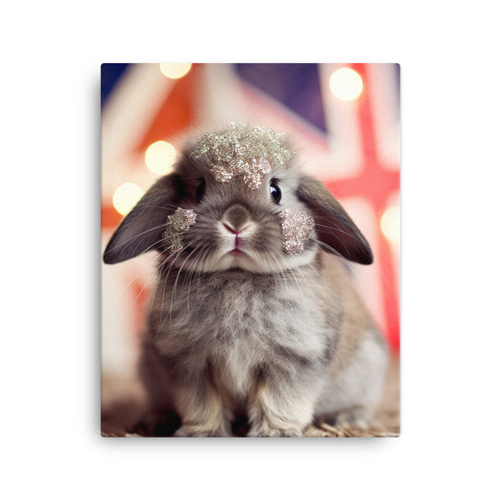 Adorable Britannia Petite Bunny Canvas - PosterfyAI.com