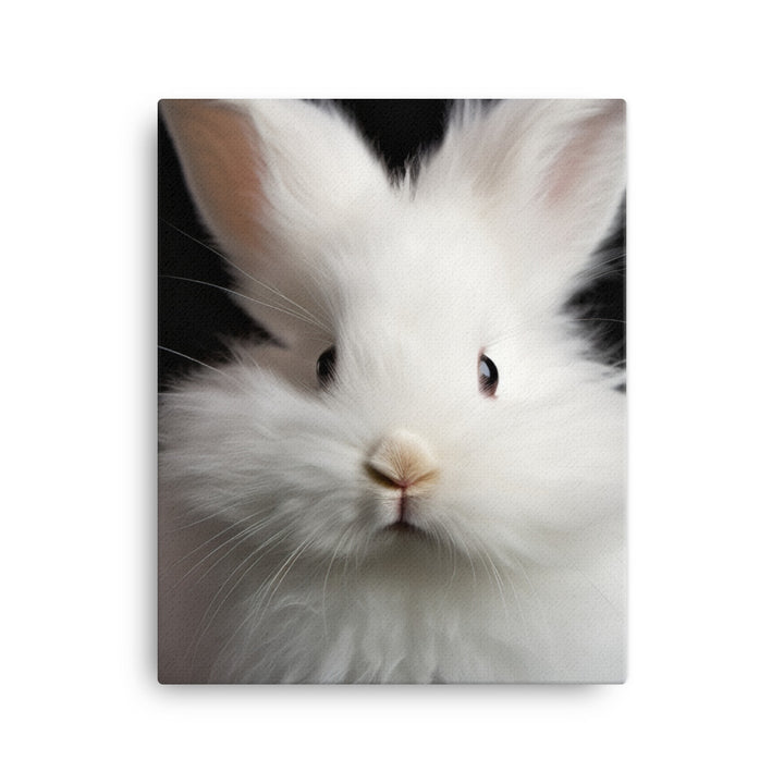 Fluffy Angora Bunny Canvas - PosterfyAI.com