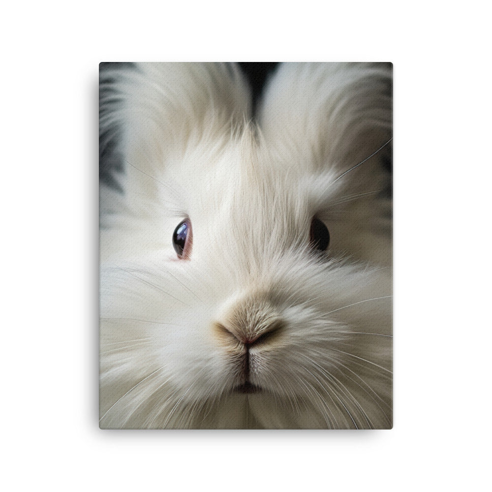 Charming Angora Bunny Canvas - PosterfyAI.com