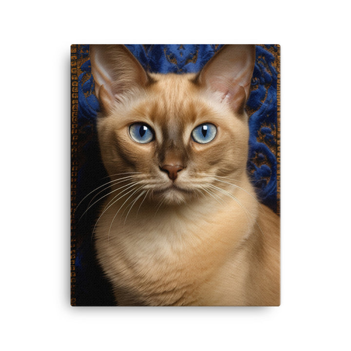 Luxurious Coat of Tonkinese Cat Canvas - PosterfyAI.com