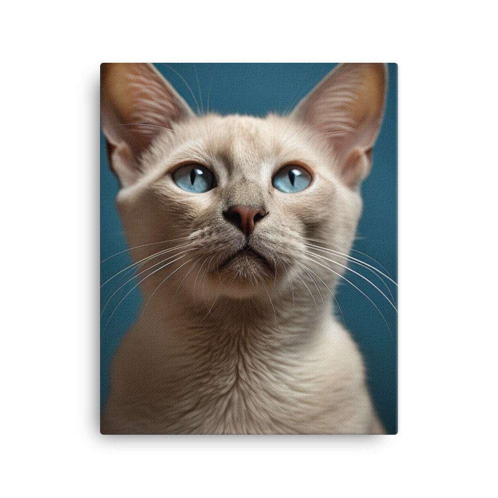 Charm of Tonkinese Kitten Canvas - PosterfyAI.com