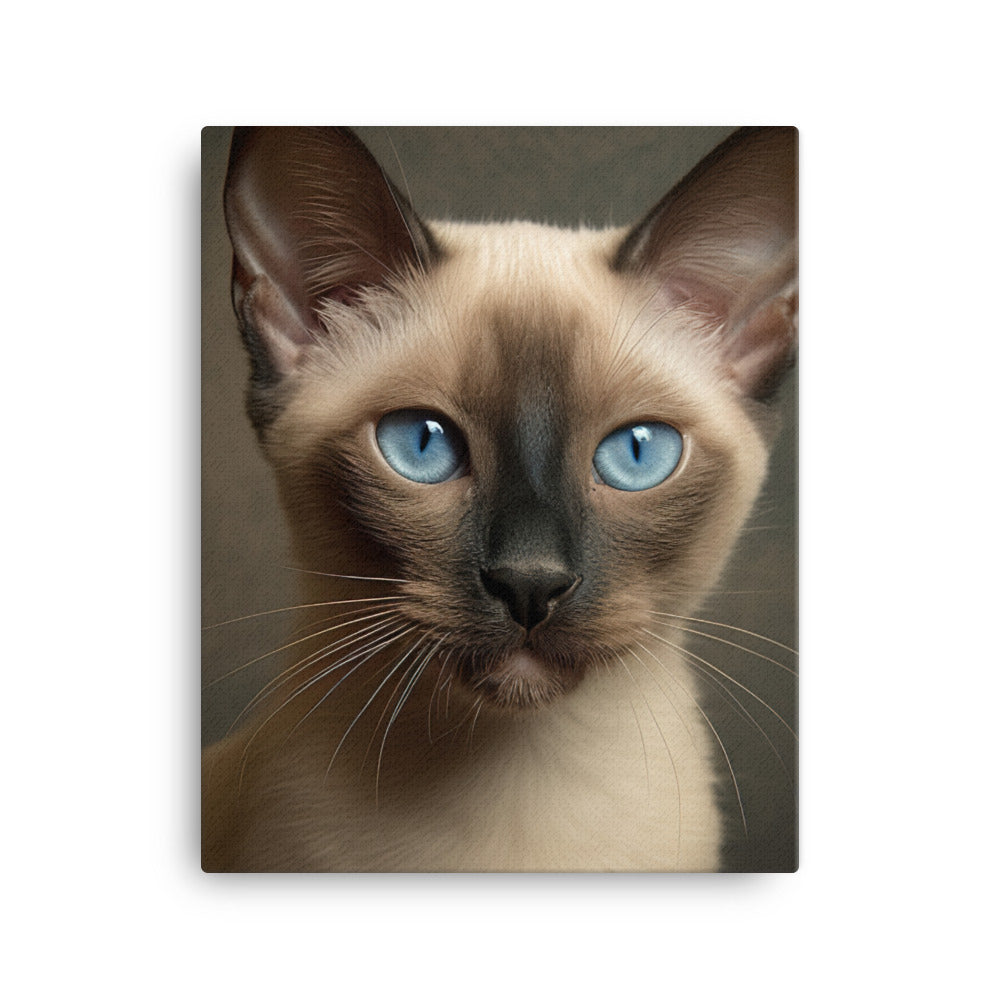 Charm of Tonkinese Kitten Canvas - PosterfyAI.com