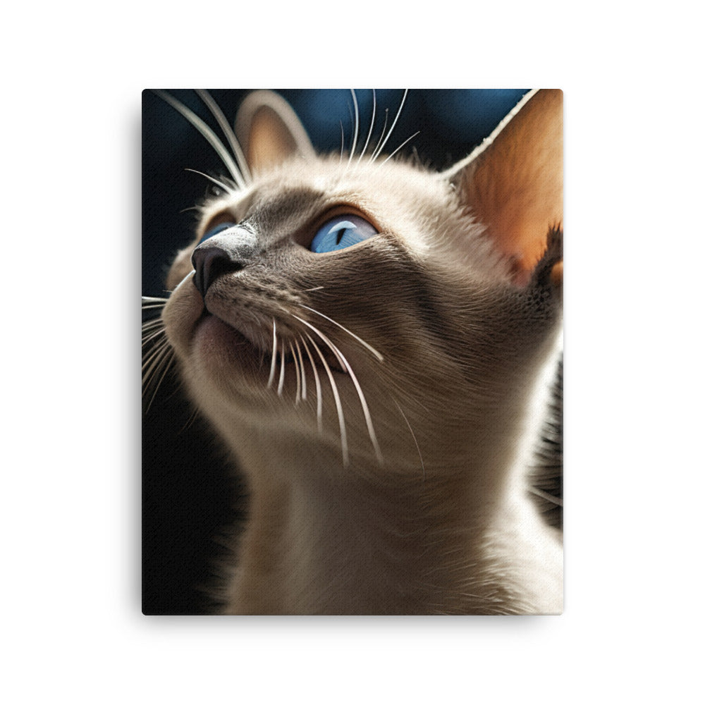 Charm of Tonkinese Kitten Canvas - PosterfyAI.com