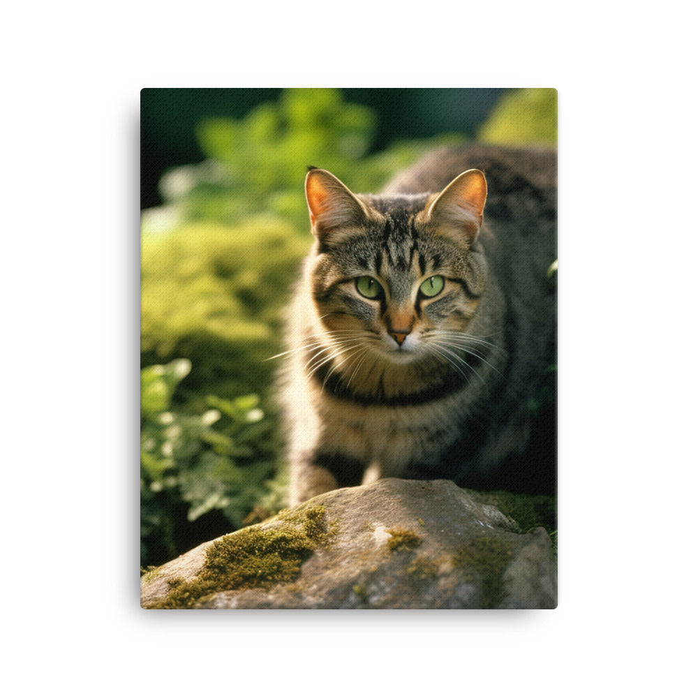 Natural Beauty of Manx Cat Canvas - PosterfyAI.com