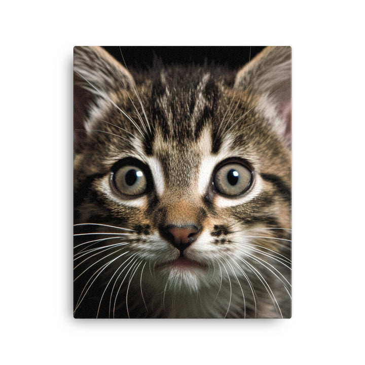Manx Kitten Canvas - PosterfyAI.com