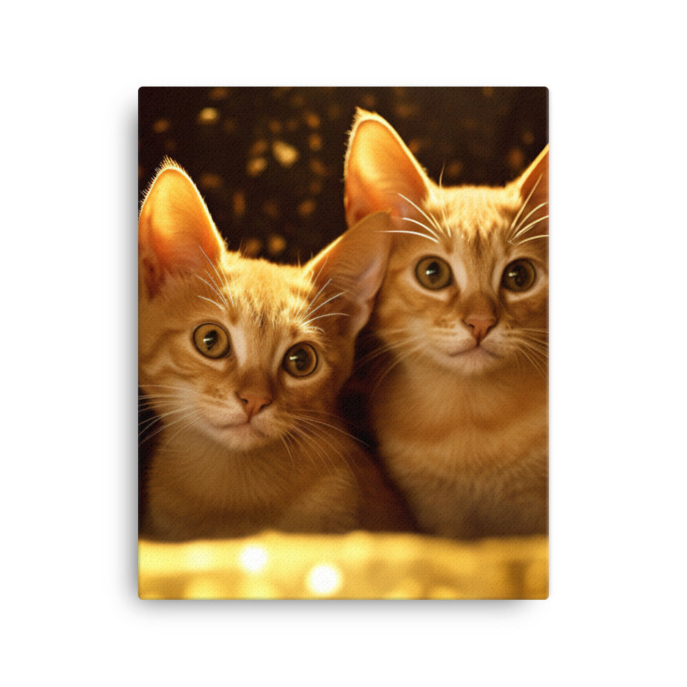 Bombay Kittens Canvas - PosterfyAI.com