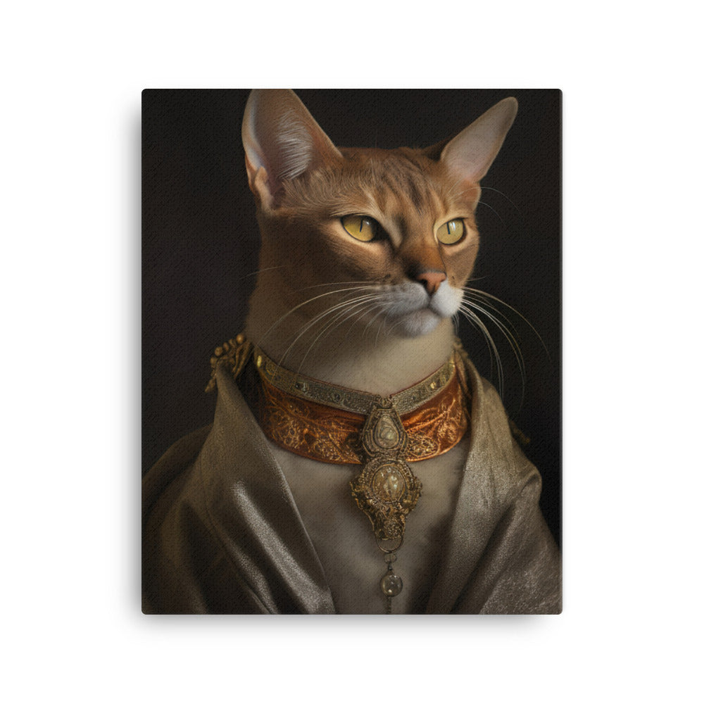 Abyssinian Cat Canvas - PosterfyAI.com