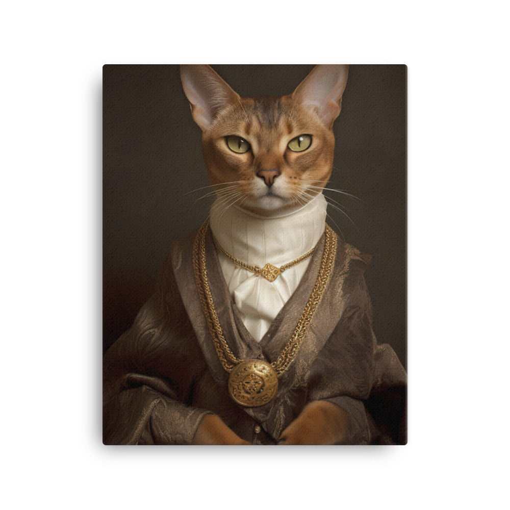 Abyssinian Cat Canvas - PosterfyAI.com