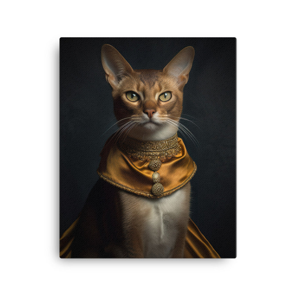 Abyssinian Cat Canvas - PosterfyAI.com