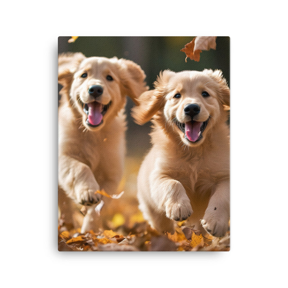 Golden Retriever Canvas - PosterfyAI.com