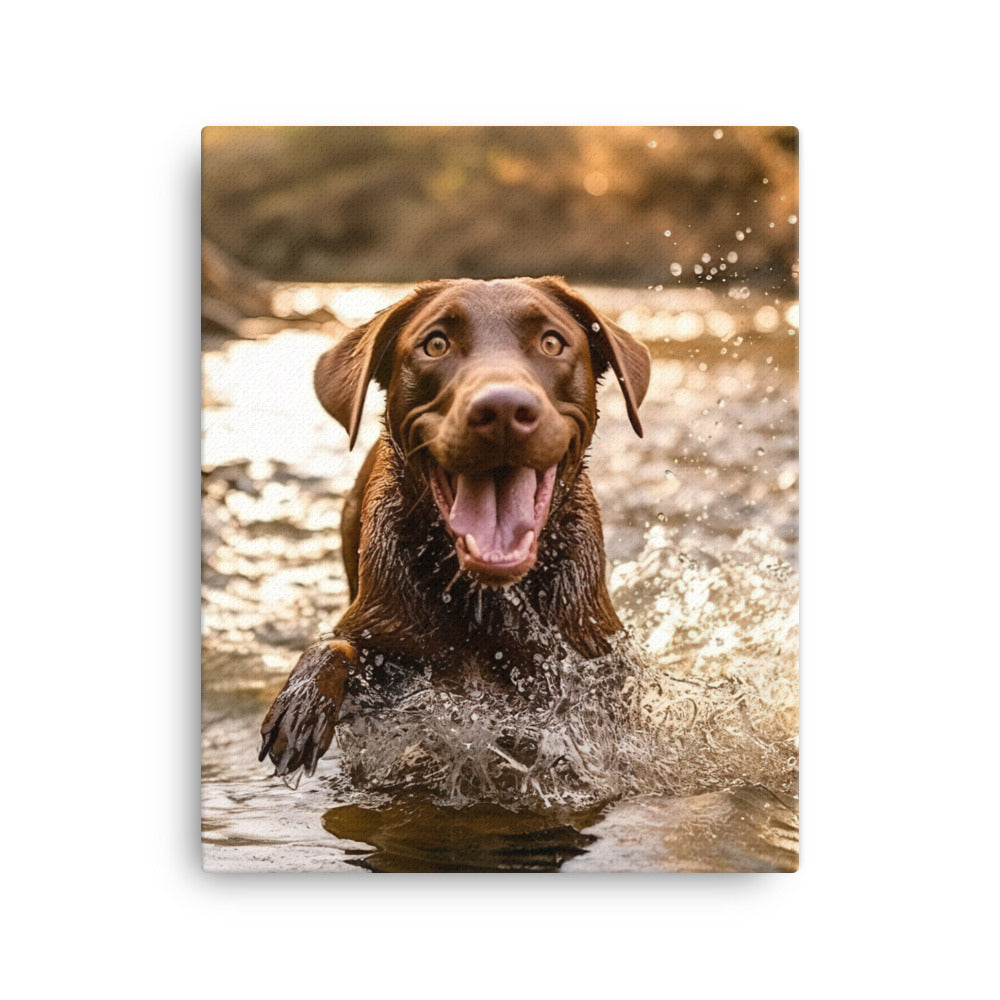 Labrador Retriever Canvas - PosterfyAI.com