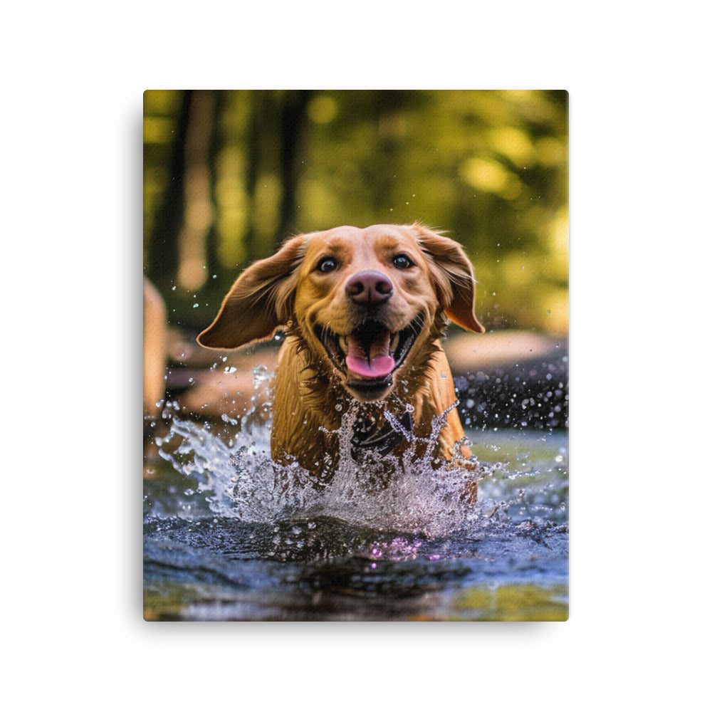 Labrador Retriever Canvas - PosterfyAI.com