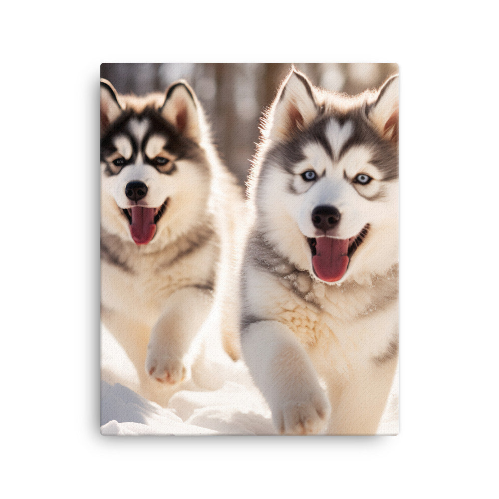 Alaskan Malamute Canvas - PosterfyAI.com