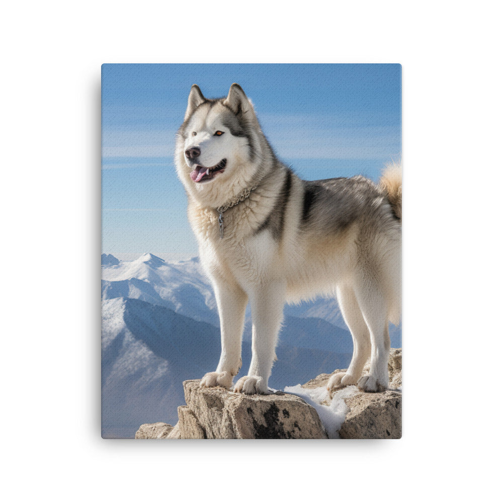 Alaskan Malamute Canvas - PosterfyAI.com