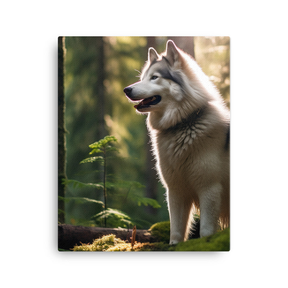 Alaskan Malamute Canvas - PosterfyAI.com