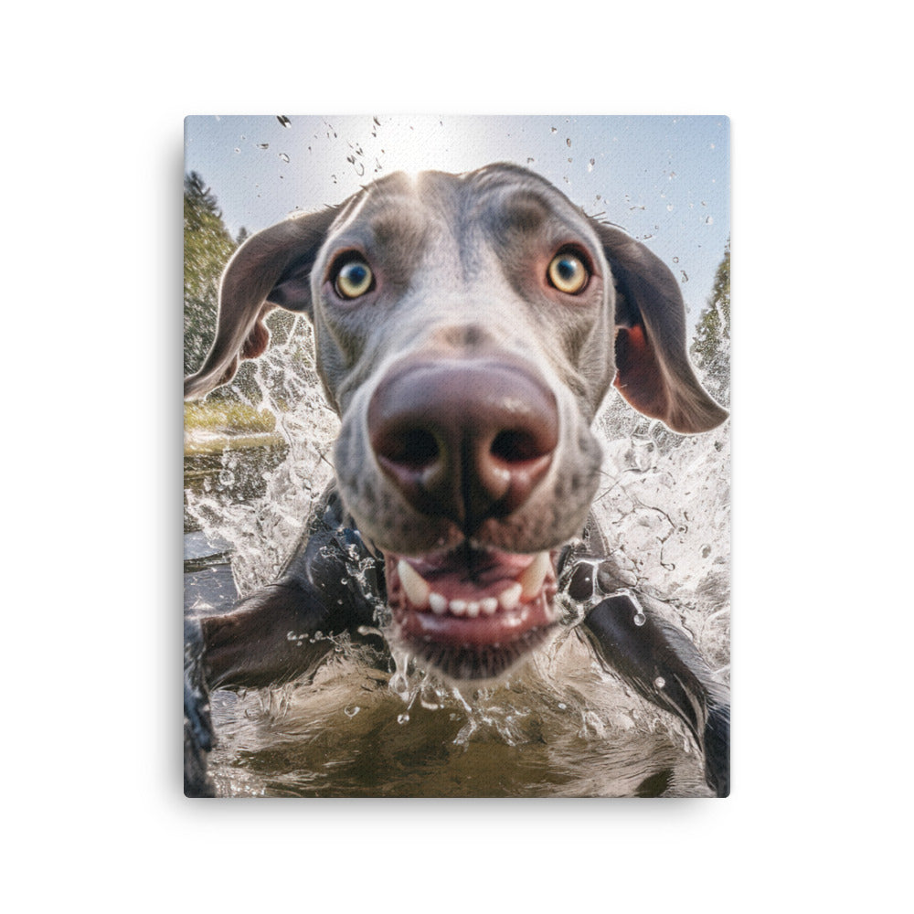 Weimaraner Canvas - PosterfyAI.com