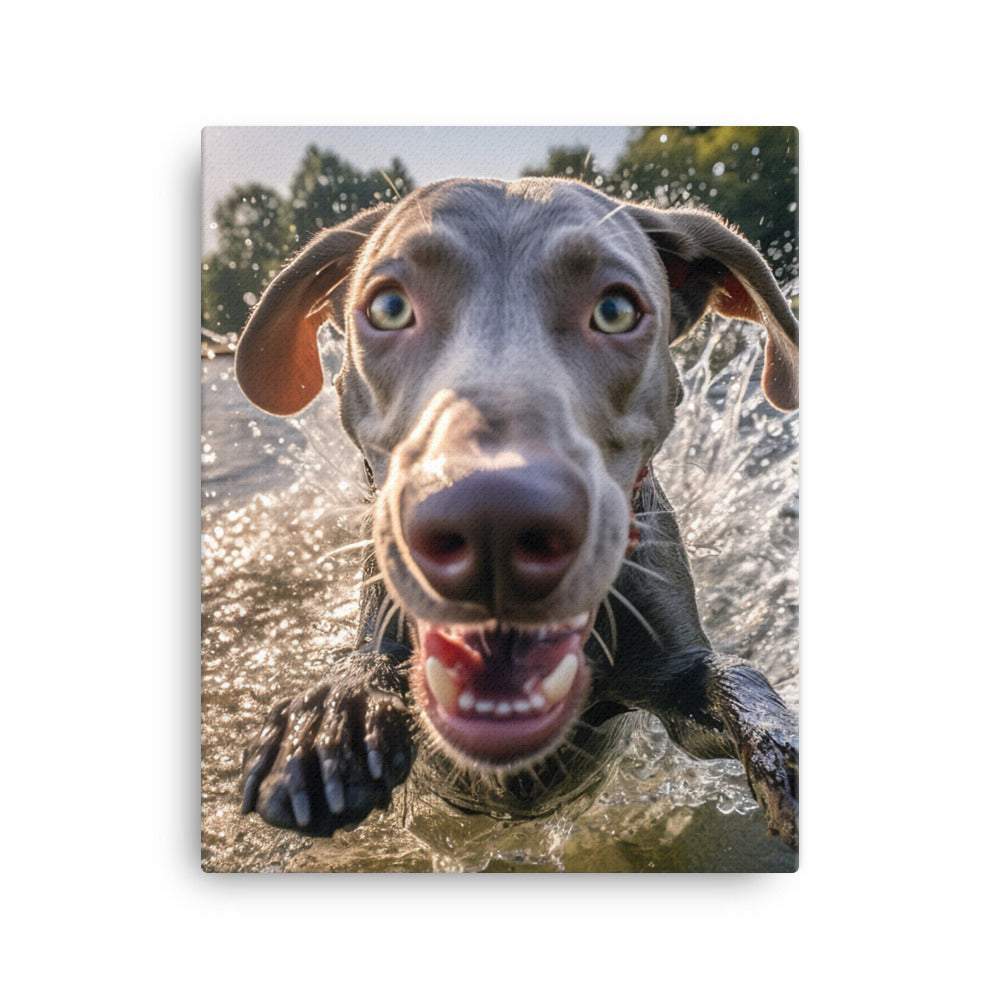 Weimaraner Canvas - PosterfyAI.com