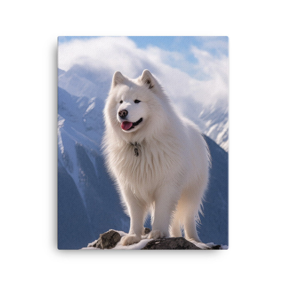 Samoyed Canvas - PosterfyAI.com