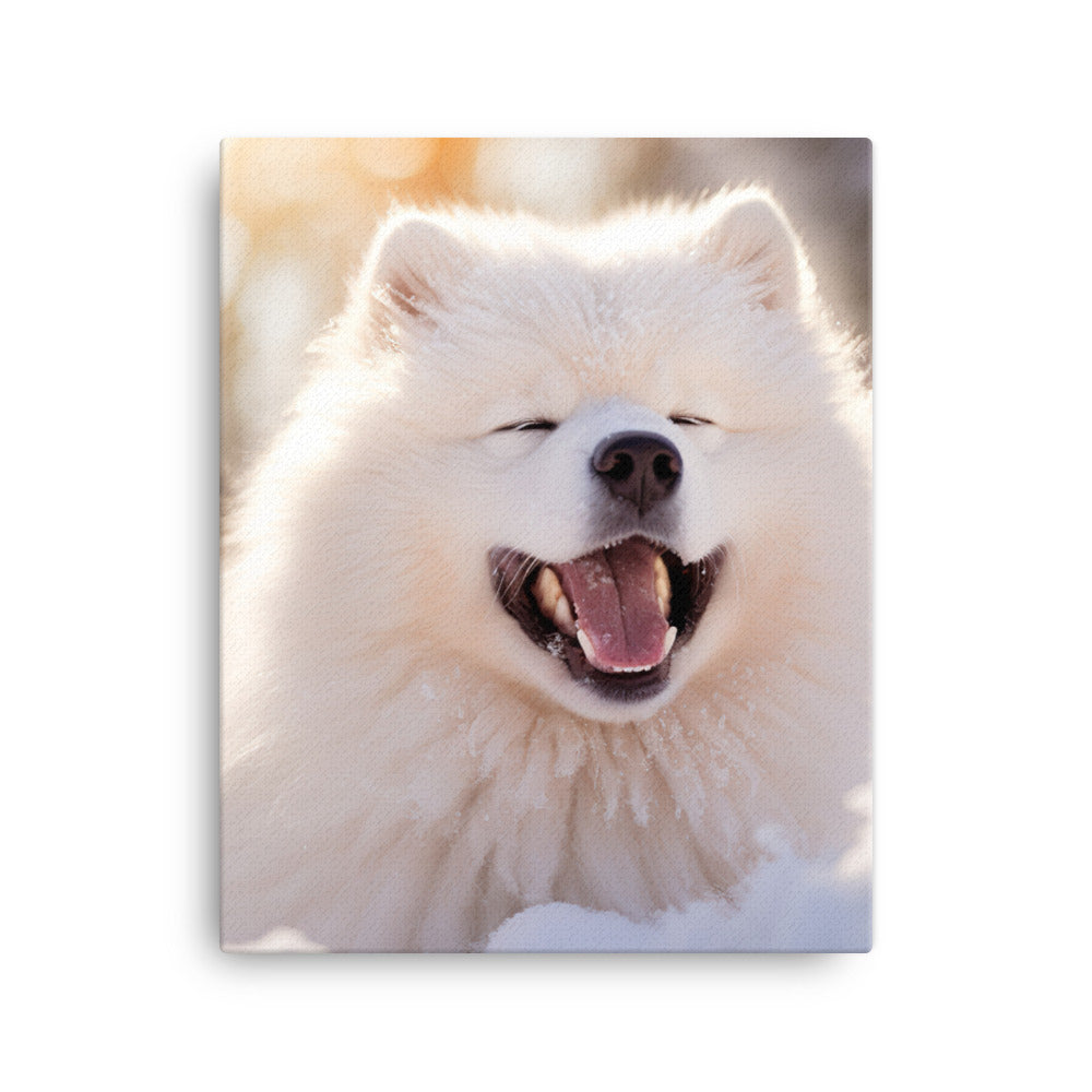 Samoyed Canvas - PosterfyAI.com