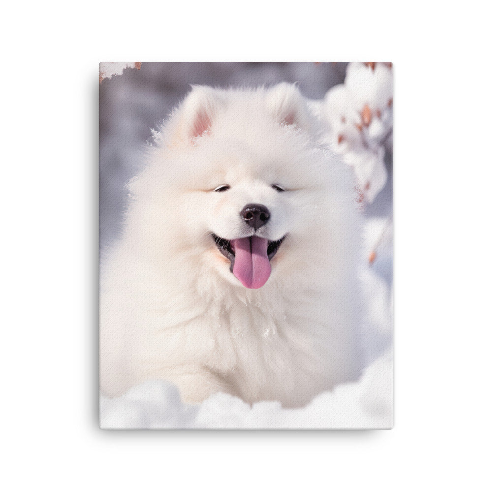 Samoyed Canvas - PosterfyAI.com