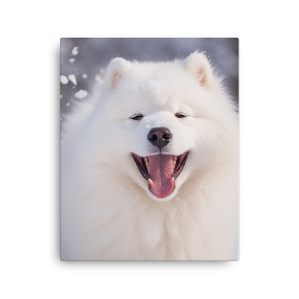 Samoyed Canvas - PosterfyAI.com