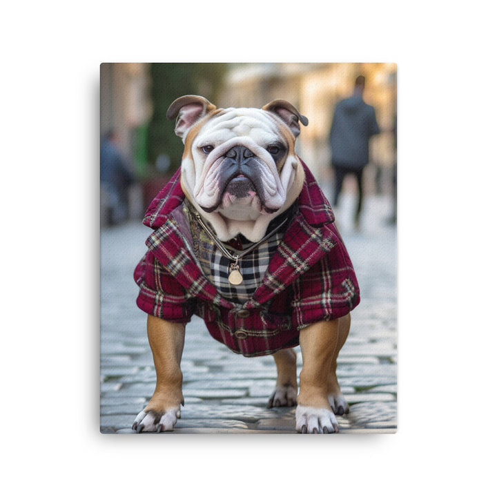 Bulldog Canvas - PosterfyAI.com