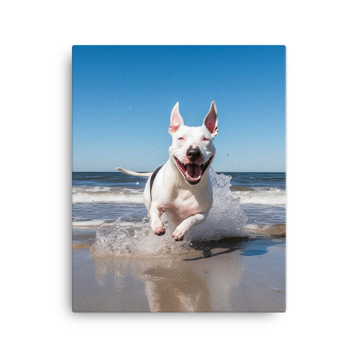 Bull Terrier Canvas - PosterfyAI.com