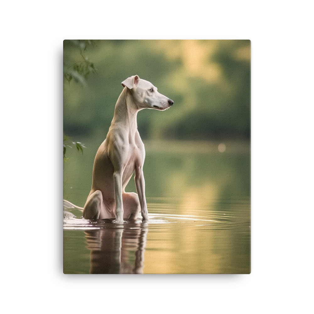 Whippet Canvas - PosterfyAI.com