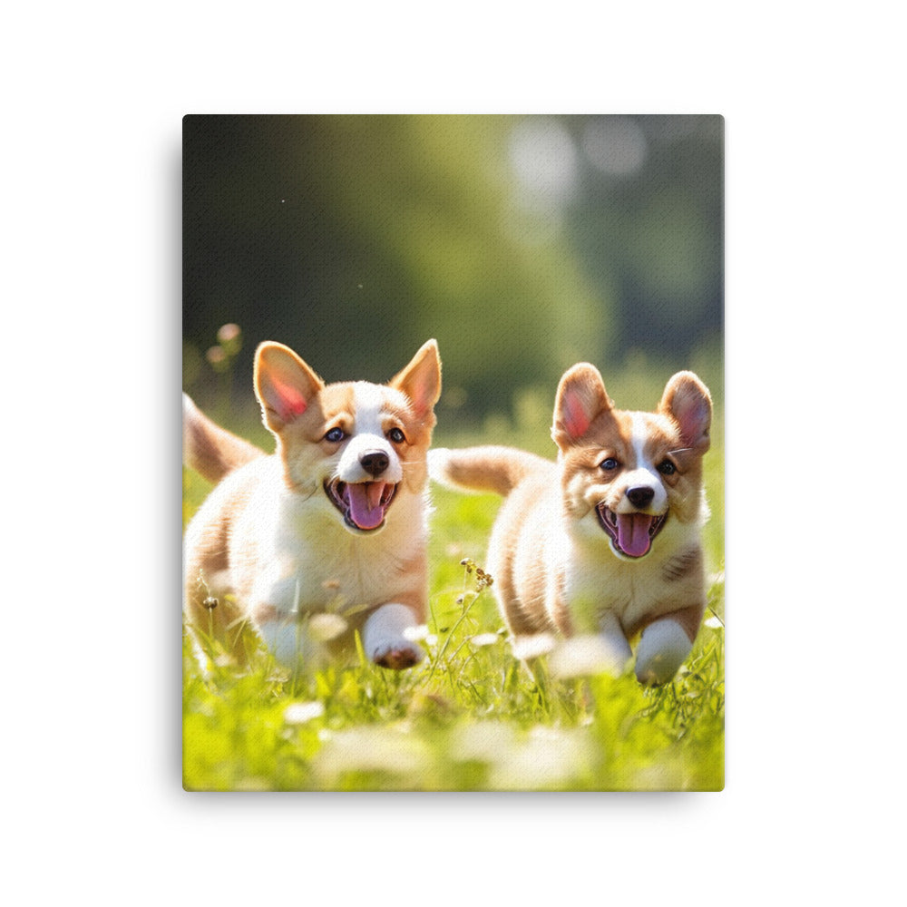 Welsh Corgi Canvas - PosterfyAI.com
