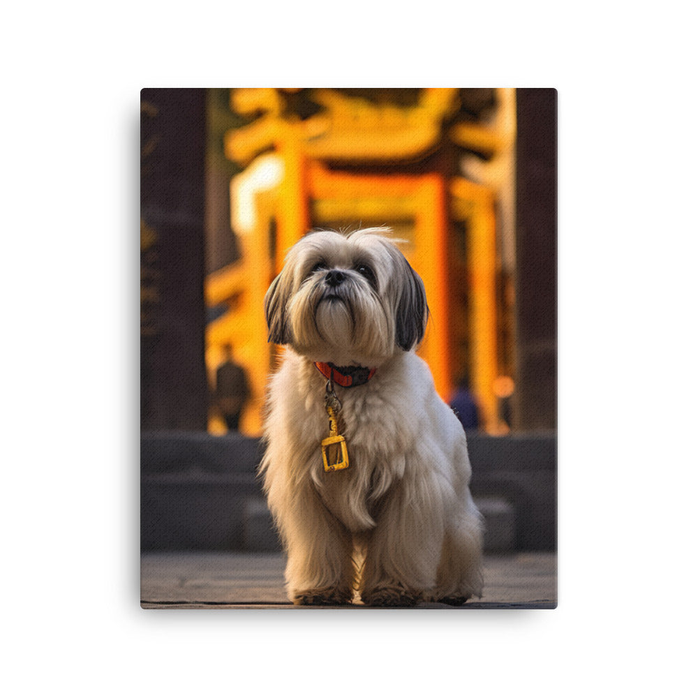 Lhasa Apso Canvas - PosterfyAI.com