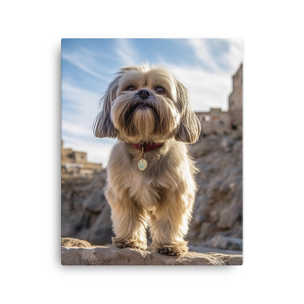 Lhasa Apso Canvas - PosterfyAI.com