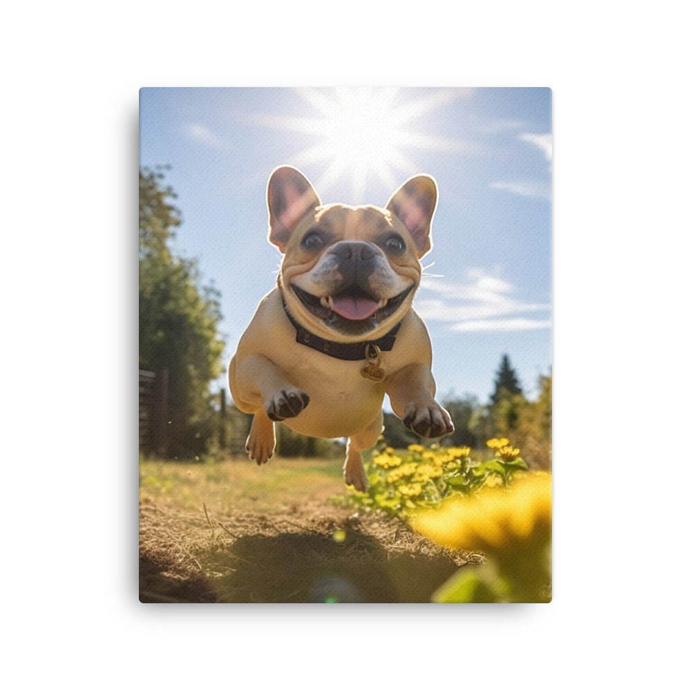 French Bulldog Canvas - PosterfyAI.com