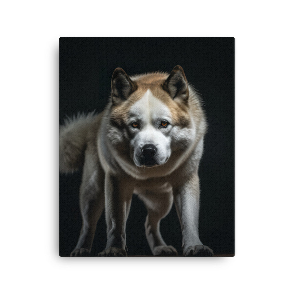 Akita Canvas - PosterfyAI.com