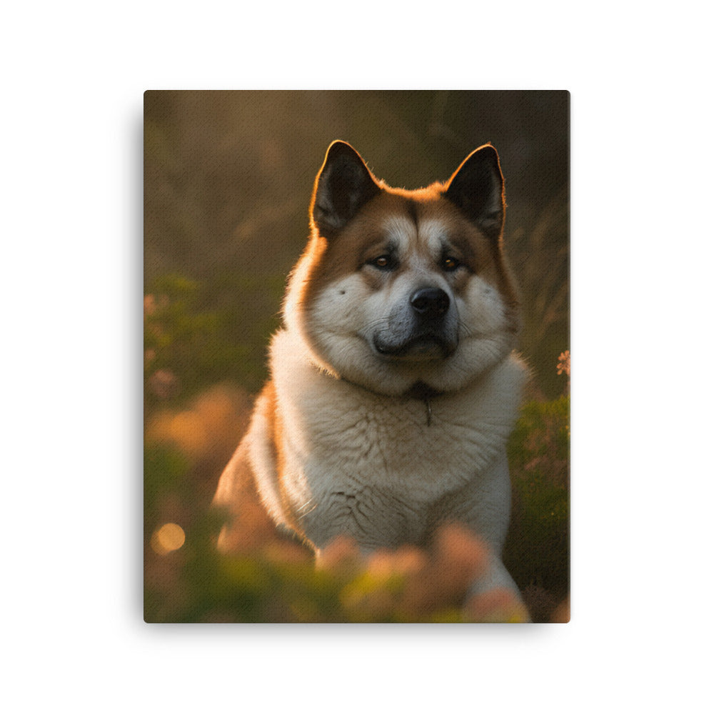Akita Canvas - PosterfyAI.com