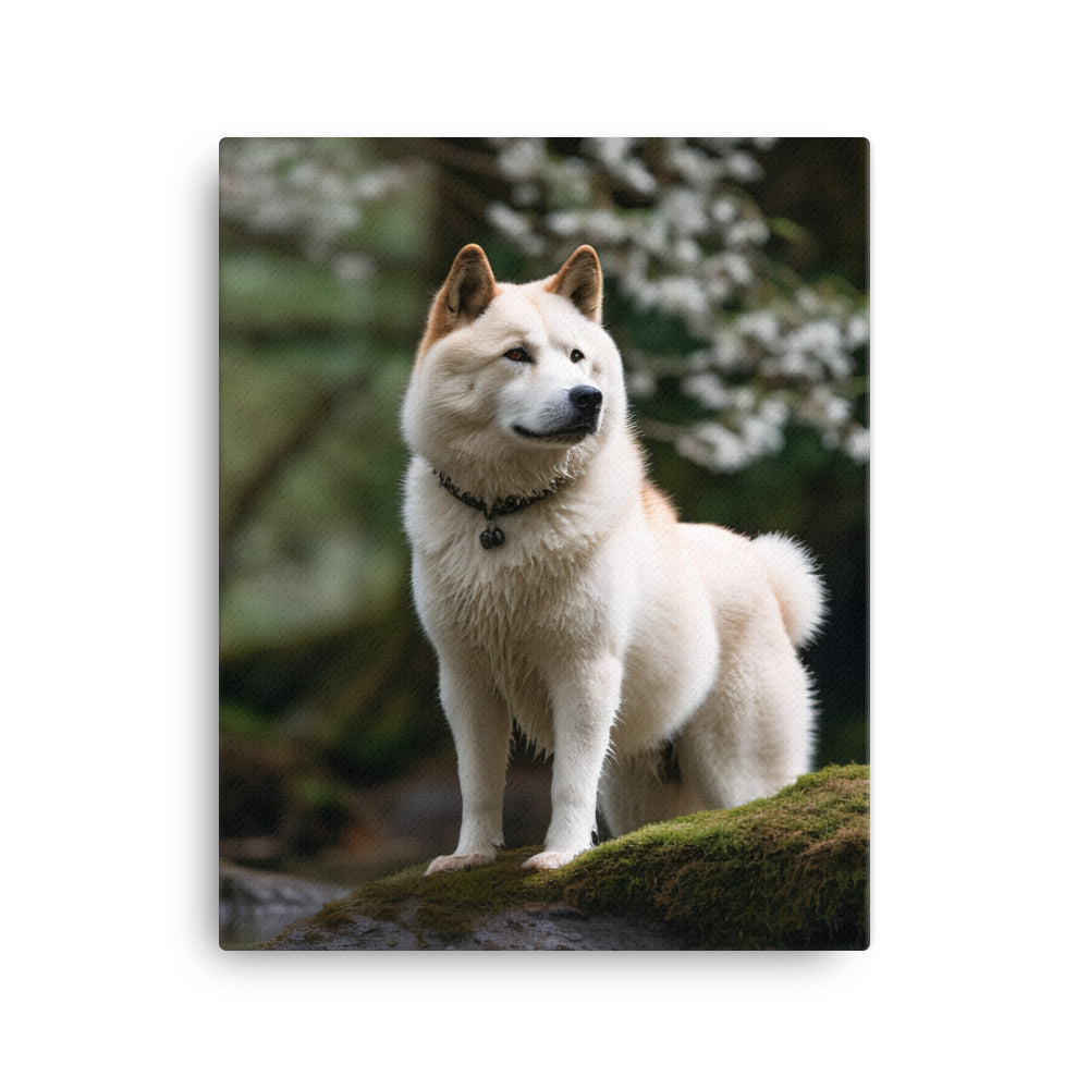 Akita Canvas - PosterfyAI.com
