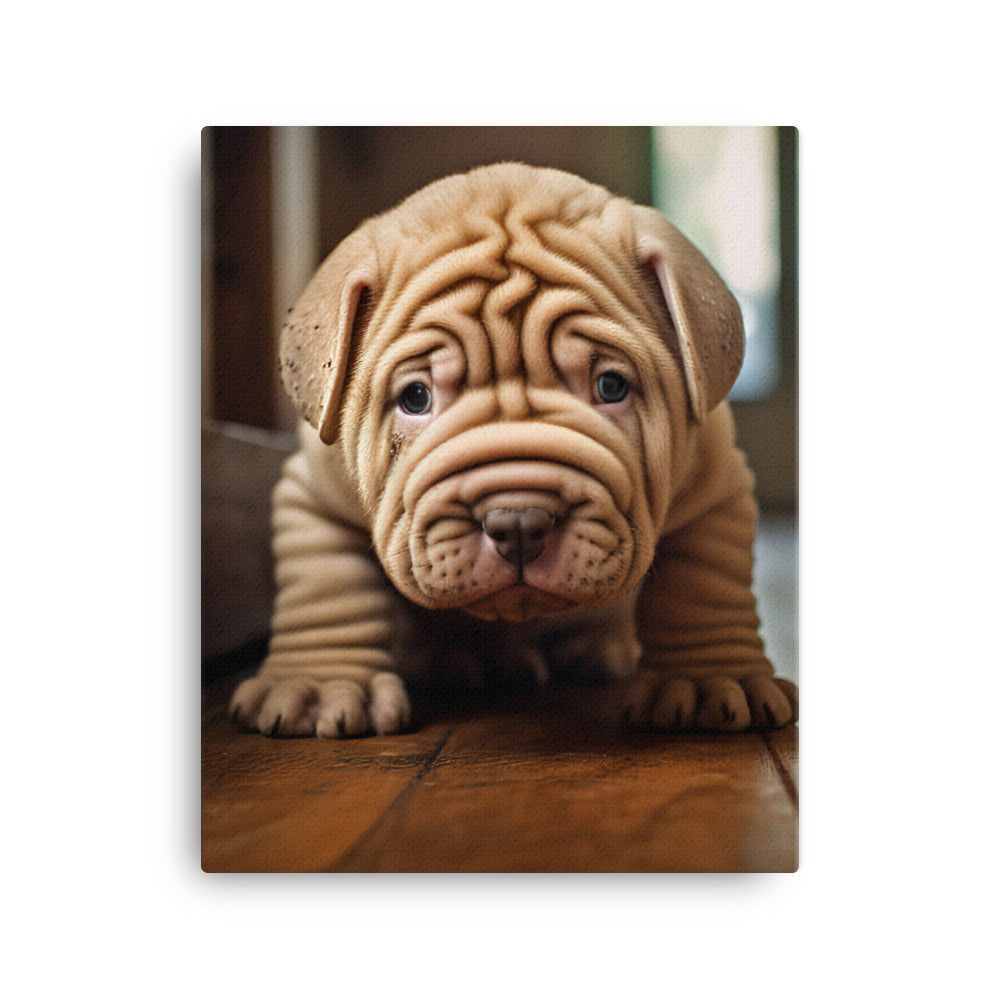 Shar Pei Canvas - PosterfyAI.com