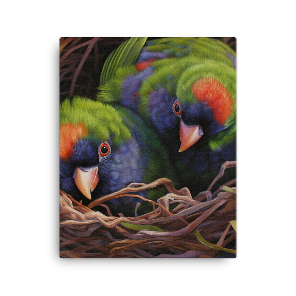 Lorikeet Canvas - PosterfyAI.com