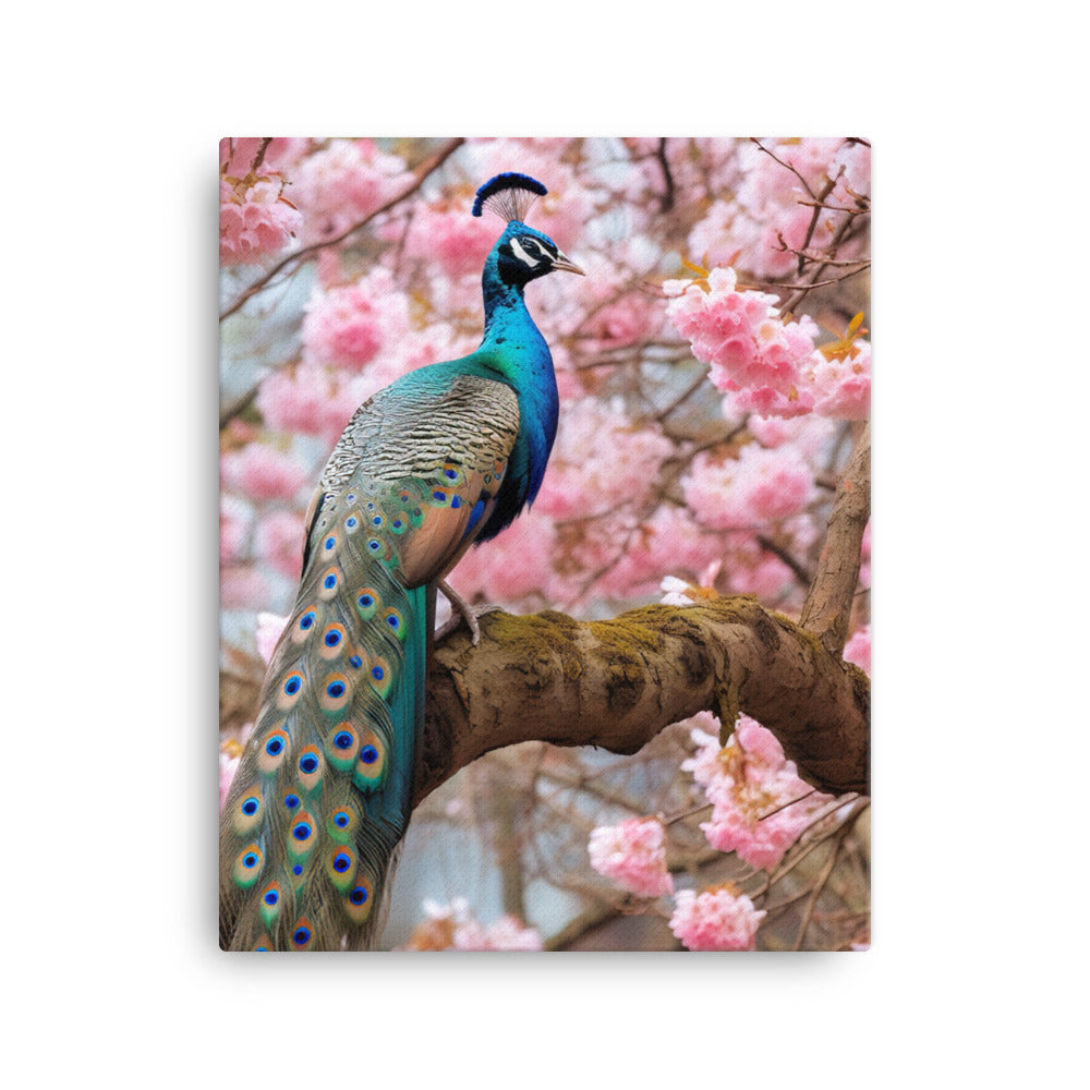 Peacock Canvas - PosterfyAI.com