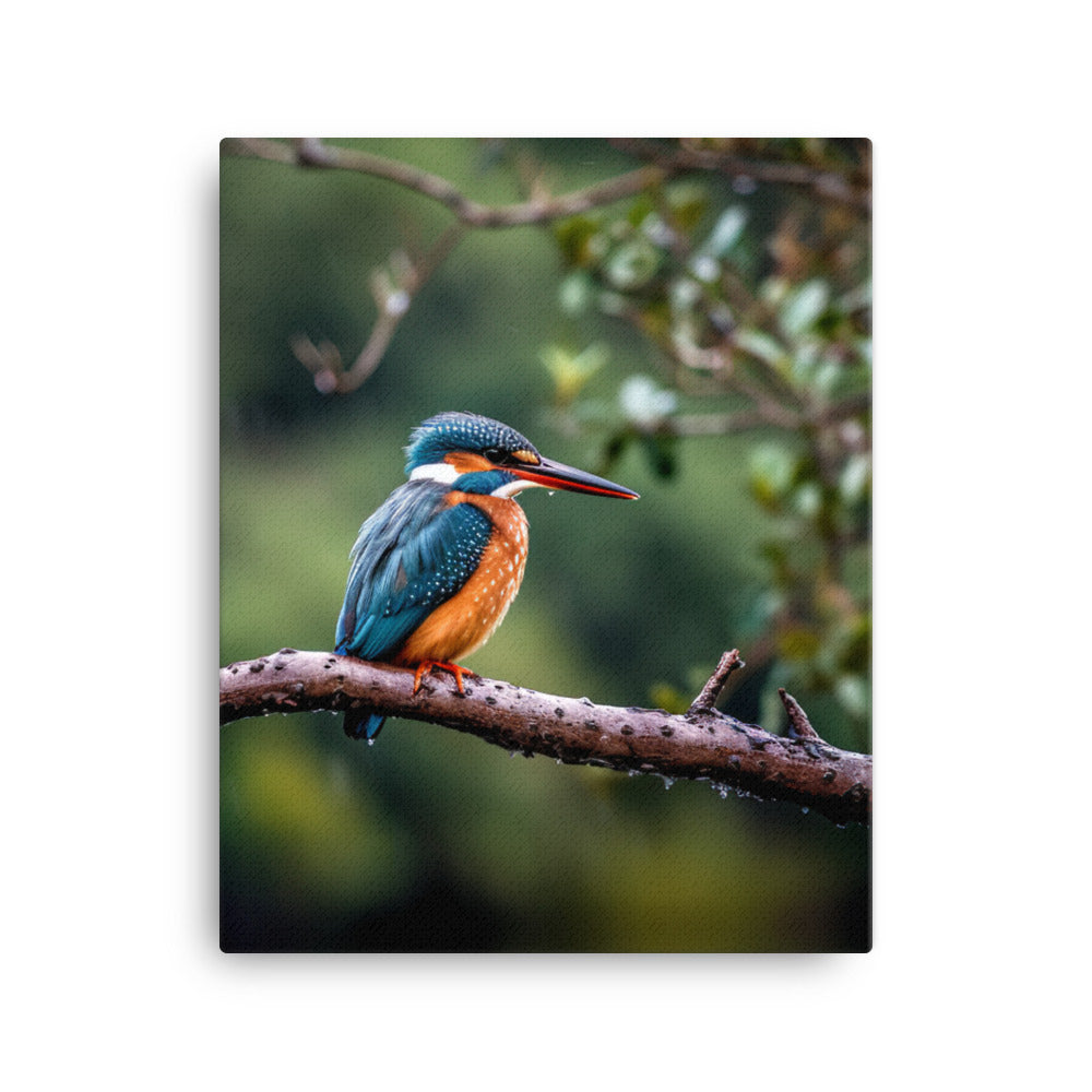 Kingfisher Canvas - PosterfyAI.com
