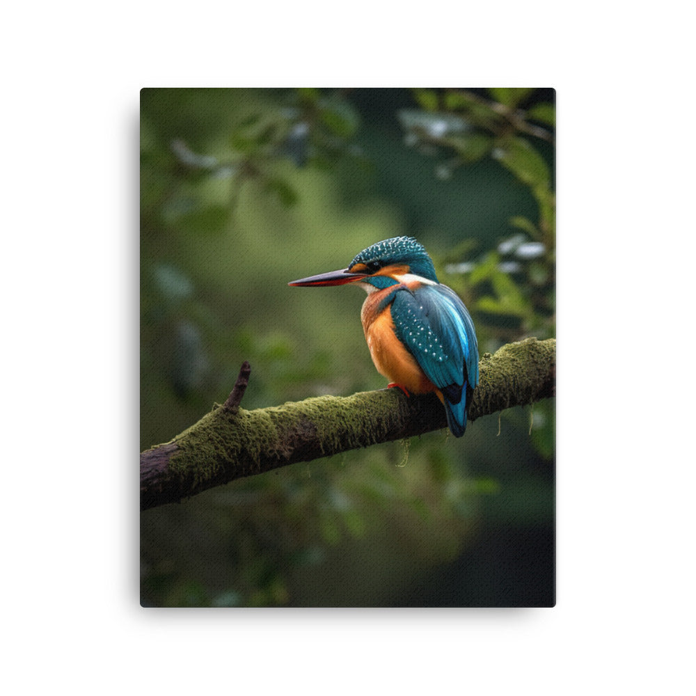 Kingfisher Canvas - PosterfyAI.com