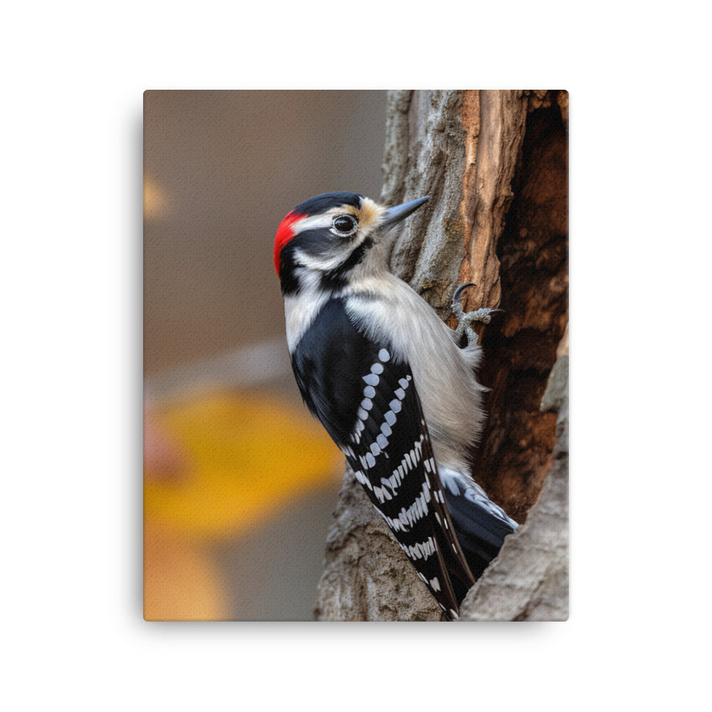 Woodpecker Canvas - PosterfyAI.com