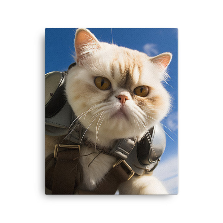 Exotic Shorthair Pilot Canvas - PosterfyAI.com