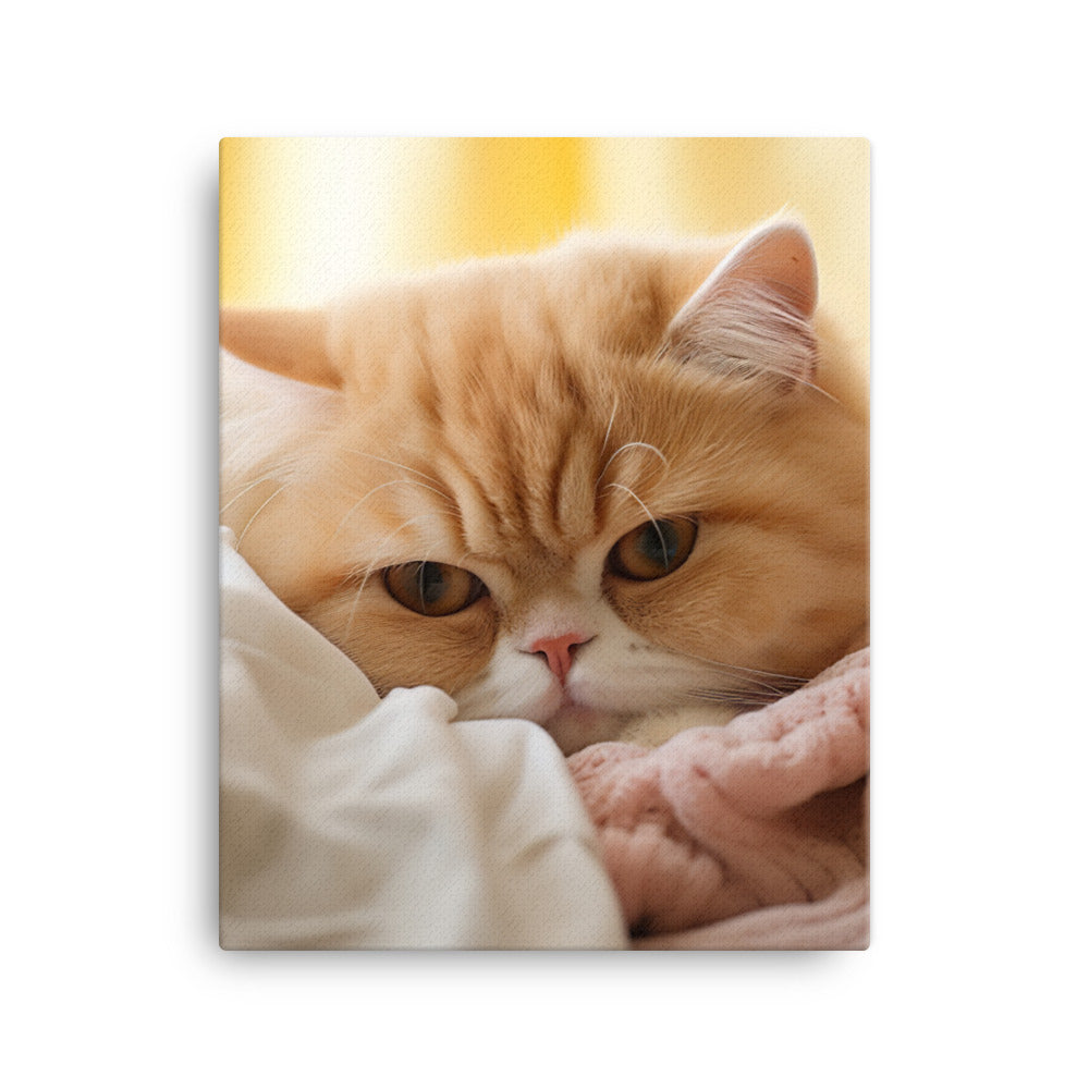 Exotic Shorthair Canvas - PosterfyAI.com