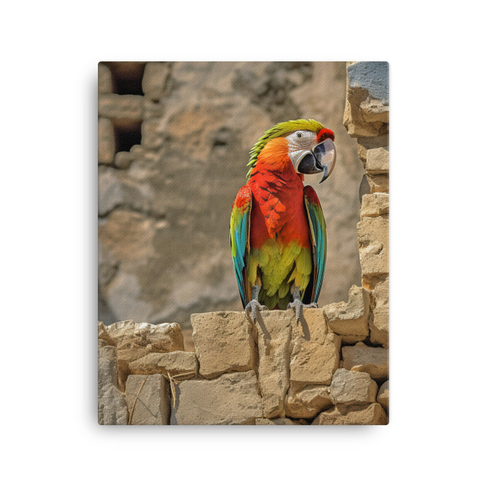 Macaw Canvas - PosterfyAI.com